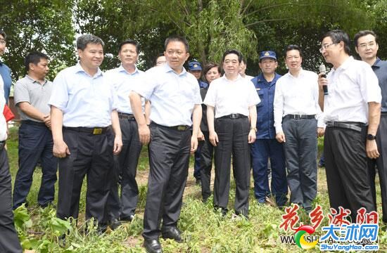 副省长赵世勇来沭检查指导骆马湖新沂河片区防汛抗洪工作