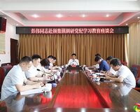 彭伟到颜集镇调研党纪学习教育